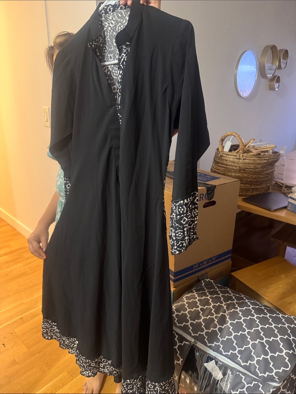 Black Long suit kameez